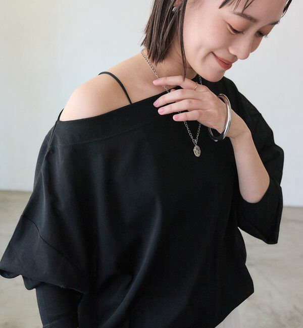  「【接触冷感/汗じみ防止】シアードルマンカットソー」|Tシャツ・カットソー|