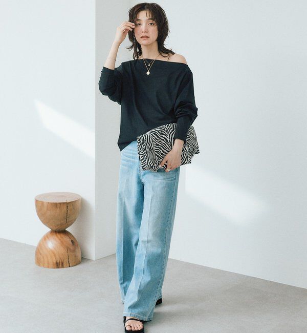  「【接触冷感/汗じみ防止】シアードルマンカットソー」|Tシャツ・カットソー|