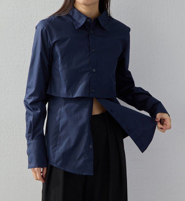  「【2026AW Debut】【UNFORM】レイヤードセットシャツ」|シャツ・ブラウス|