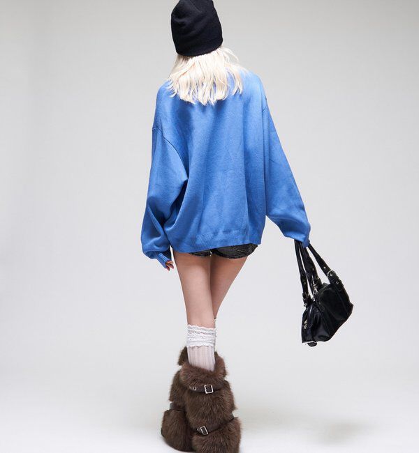 「【26AW LOOK掲載品番】【Sourcream】girlジャガードニット」|ニット・セーター|
