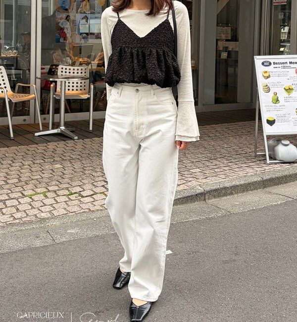  「13ozハイウエストストレートデニム」|デニム|