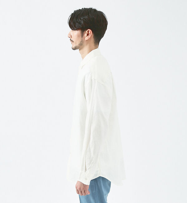 ABAHOUSE「【LUXE Linen Solaro】長袖 リネンシャツ」|シャツ・ブラウス|