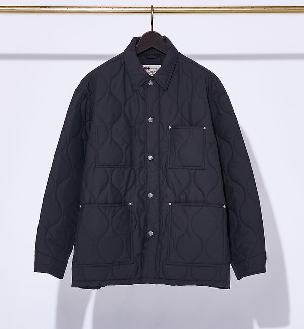 ABAHOUSE「【Traditional Weatherwear】キルティング ワークジャケット」|ブルゾン・スタジャン|ブラック