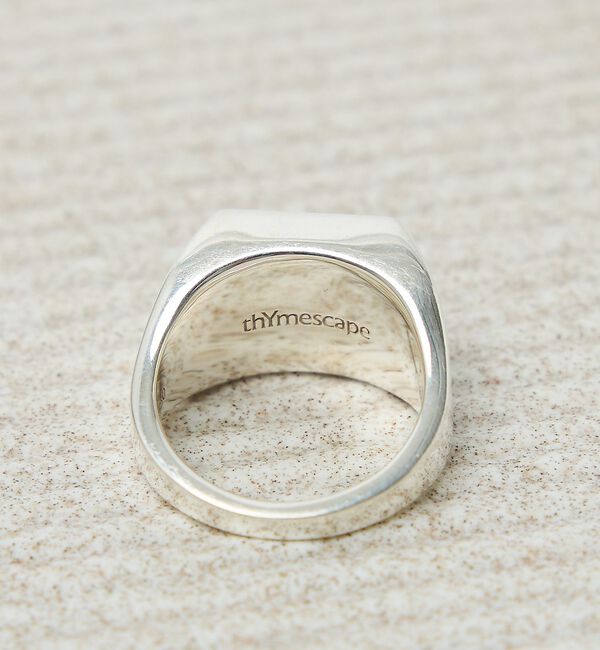 ABAHOUSE「【UNISEX】SIGNET SQUARE RING / シグネットスクエア リ」|リング|