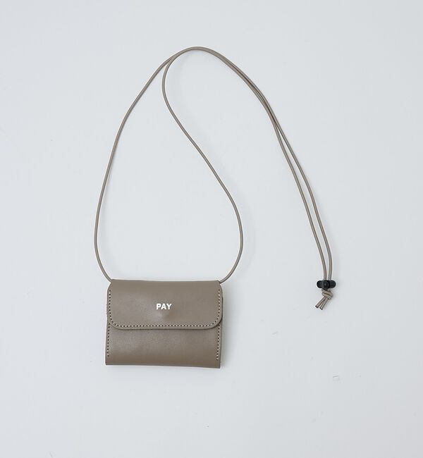 ABAHOUSE「【1/2HALF / ハーフ】コインキャッチャー付き / ショルダーウォレット」|財布|モカ