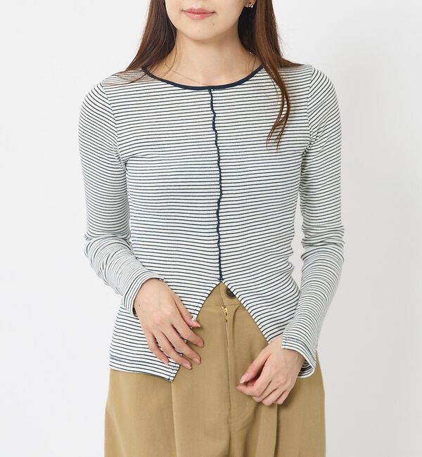 Rouge vif「【Robert P Miller | ロバート・ピー・ミラー】Prib Slit」|Tシャツ・カットソー|ホワイト系その他1