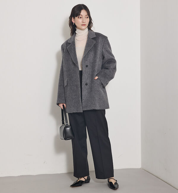 qualite「【冬の主役レイヤード】ウールカシミアシアータートルニット」|ニット・セーター|