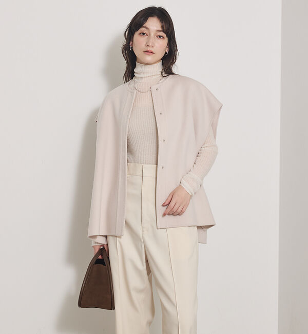 qualite「【冬の主役レイヤード】ウールカシミアシアータートルニット」|ニット・セーター|