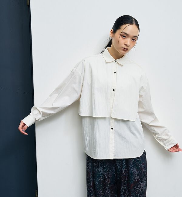 NOMINE「【ユニセックス】ロングヨーク オーバーサイズ シャツ」|シャツ・ブラウス|