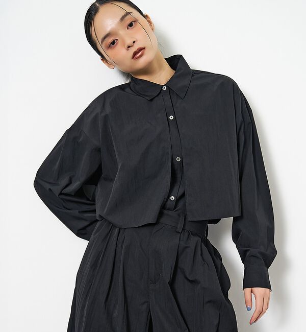 NOMINE「【ユニセックス】ロングヨーク オーバーサイズ シャツ」|シャツ・ブラウス|