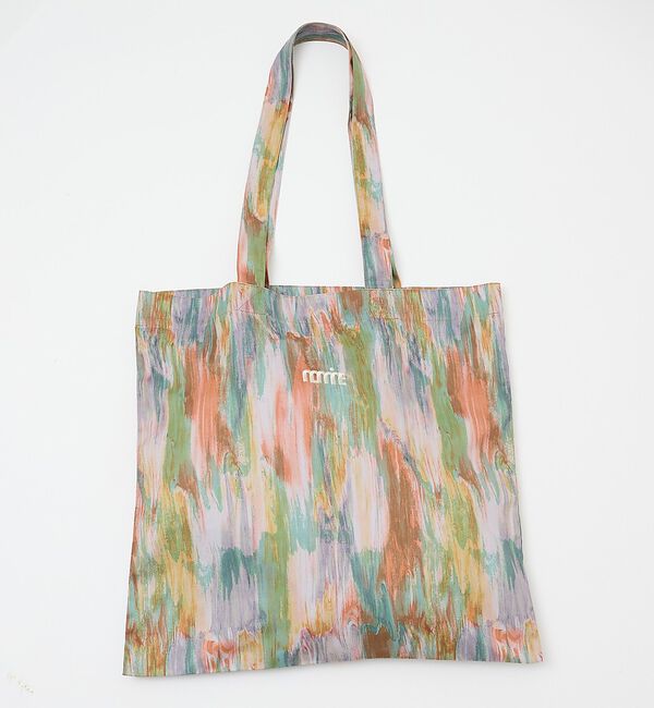 NOMINE「アイコン刺繍 ペイント柄アートプリント ロングハンドル トートバッグ」|トートバッグ|
