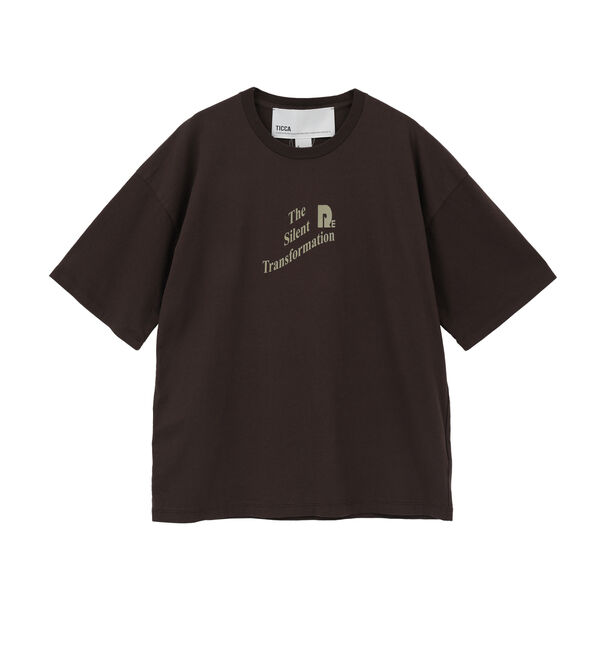 Liesse「《別注》【TICCA/ティッカ】ロゴTシャツ」|Tシャツ・カットソー|ブラウン