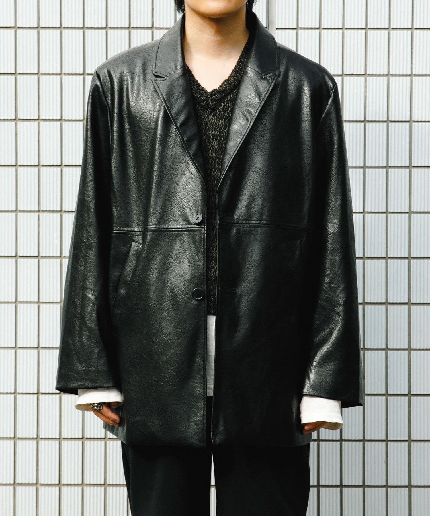SENSE OF PLACE by URBAN RESEARCH「フェイクレザーミドルジャケット」|その他|