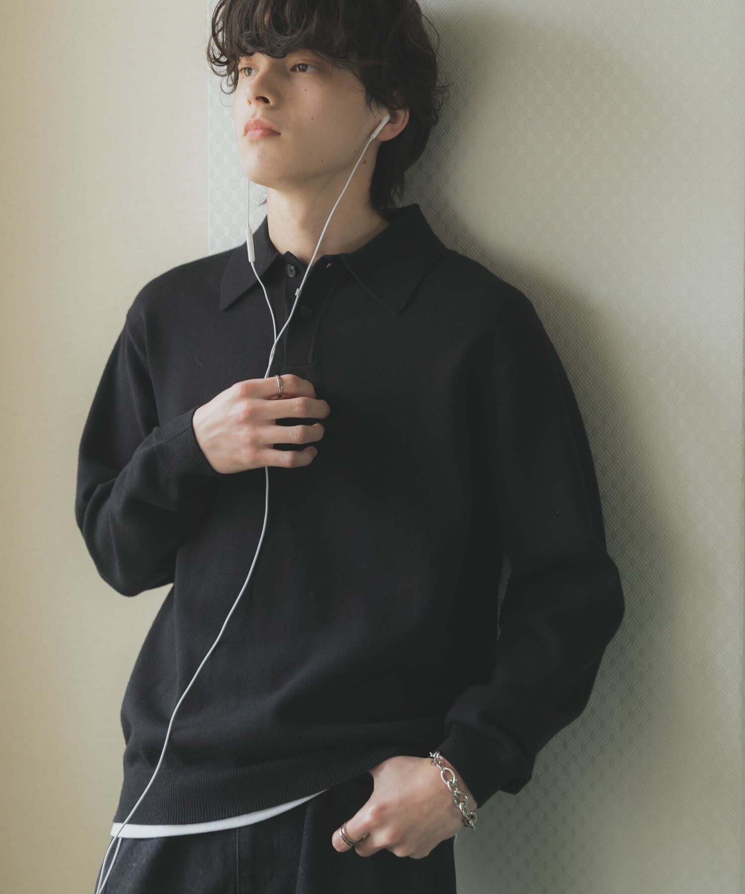 SENSE OF PLACE by URBAN RESEARCH「『一部WEB限定カラー』『洗濯可/毛玉防止』ストレッチニットポロシャツ」|ニット・セーター|
