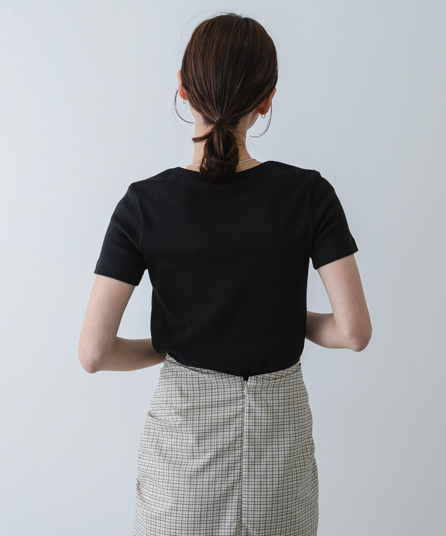 SENSE OF PLACE by URBAN RESEARCH「『一部WEB限定カラー』ラウンドネックリブTシャツ(半袖)」|Tシャツ・カットソー|