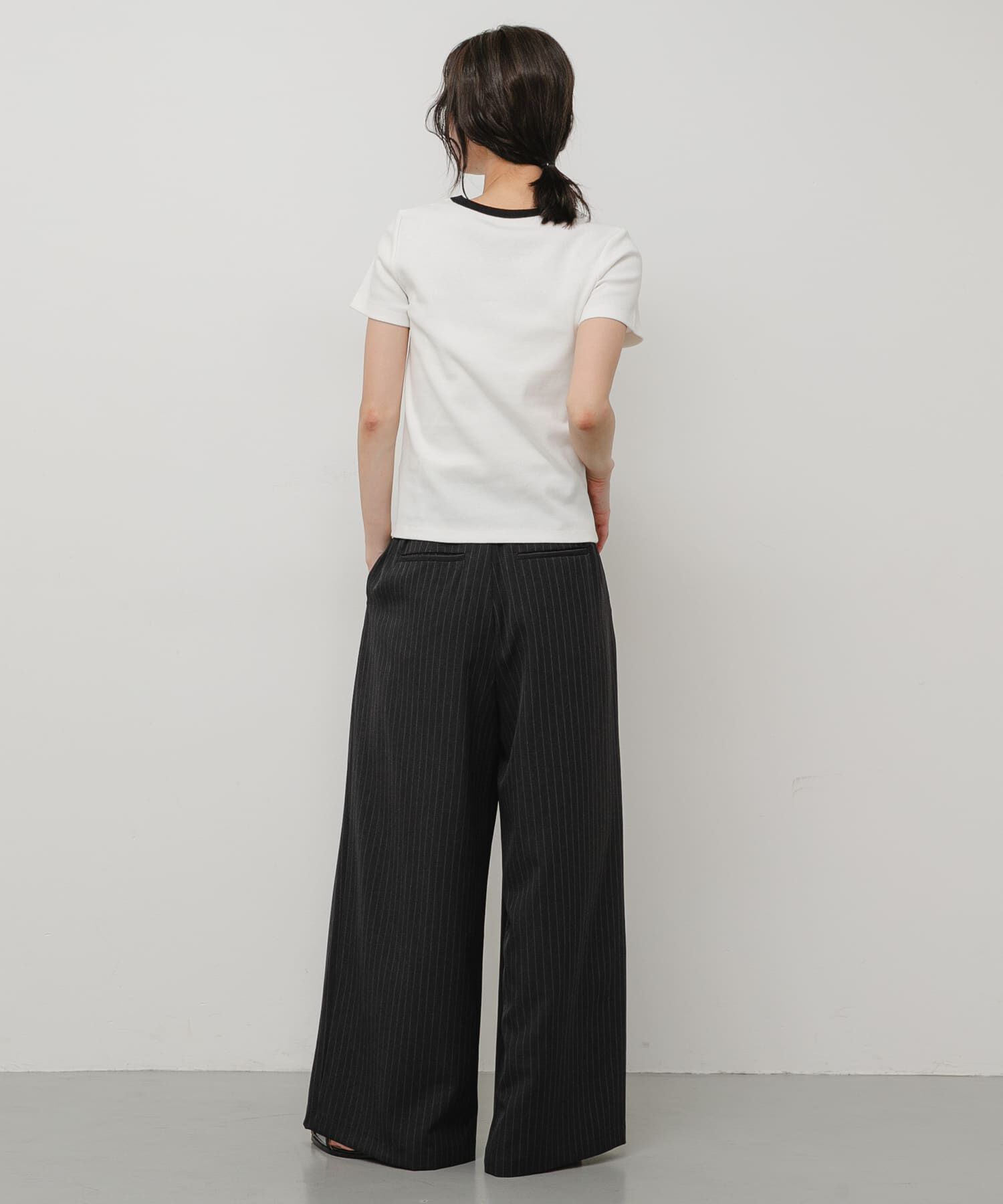 SENSE OF PLACE by URBAN RESEARCH「『一部WEB限定カラー』ラウンドネックリブTシャツ(半袖)」|Tシャツ・カットソー|