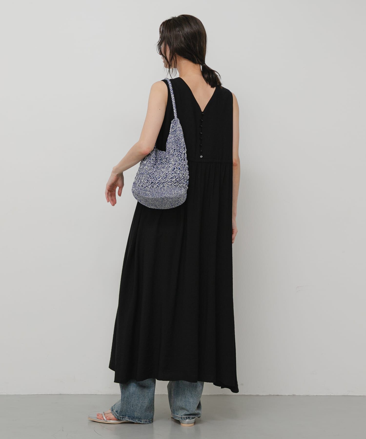 SENSE OF PLACE by URBAN RESEARCH「メタリックヤーンバッグ」|かごバッグ|