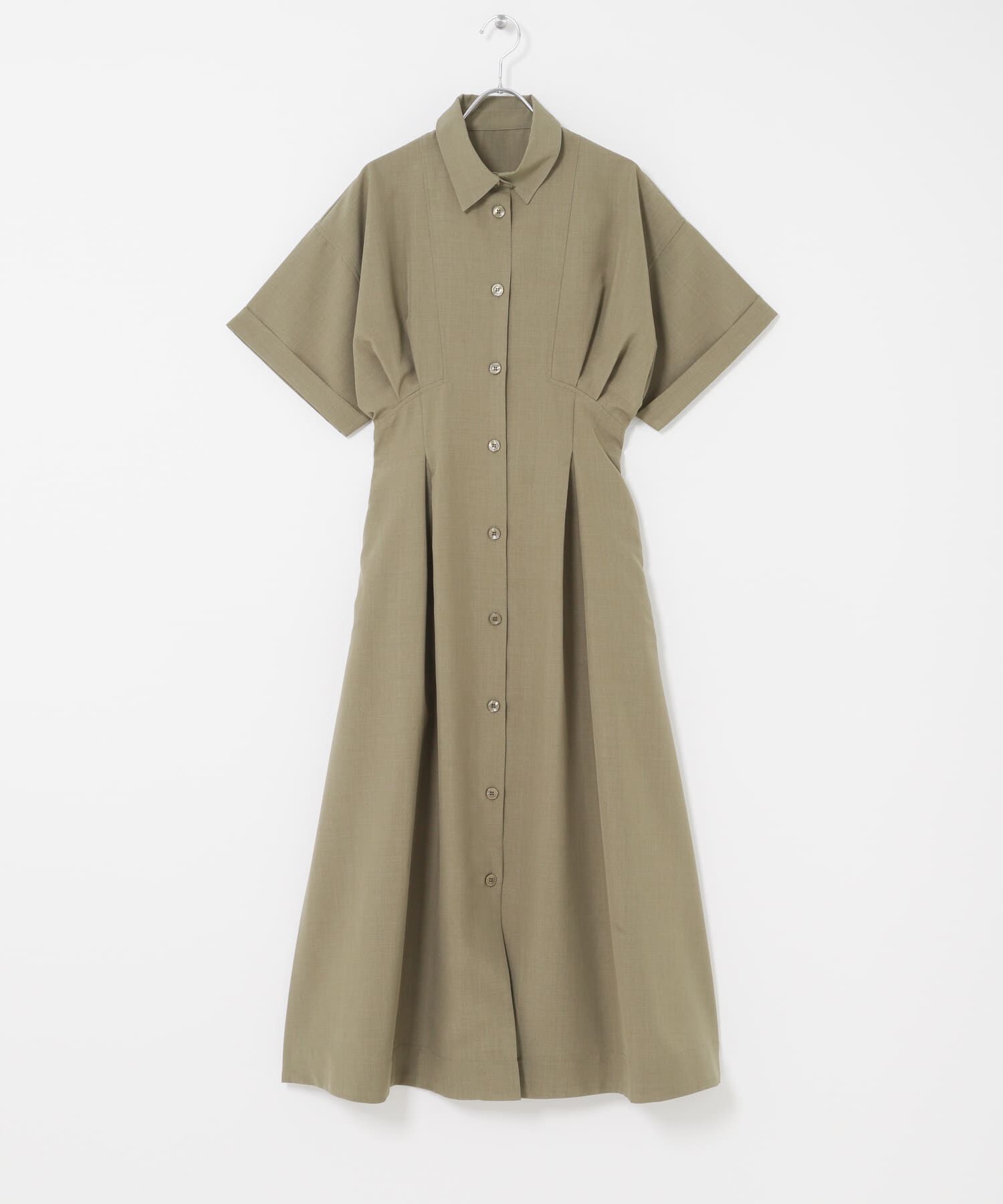 SENSE OF PLACE by URBAN RESEARCH「『UR TECH DRYLUXE』リネンライクワンピース」|ワンピース|