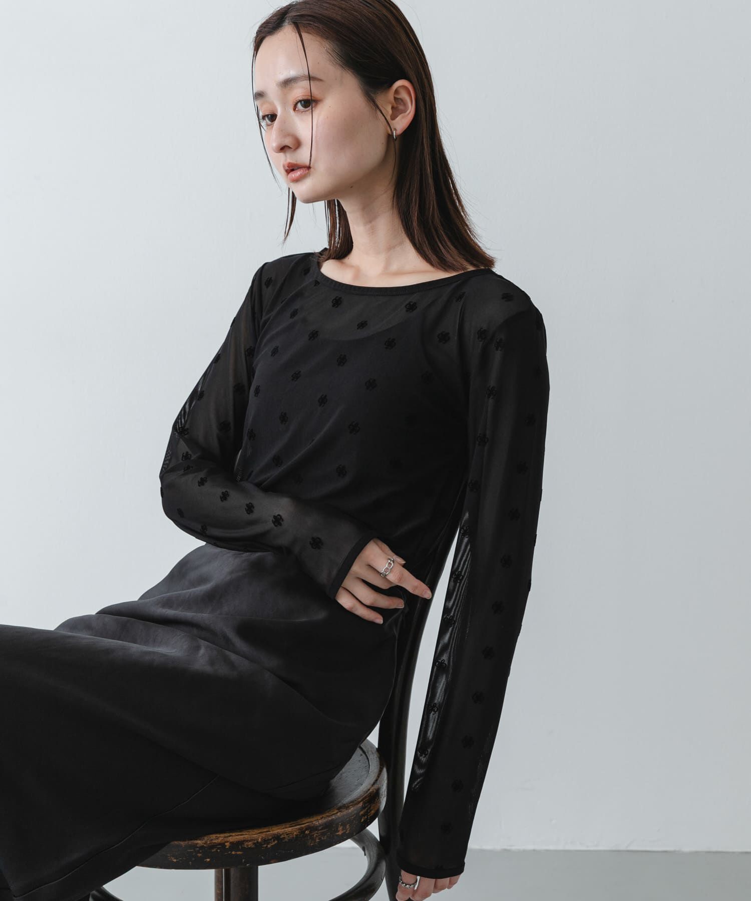 SENSE OF PLACE by URBAN RESEARCH「モチーフシアーカットトップ」|Tシャツ・カットソー|