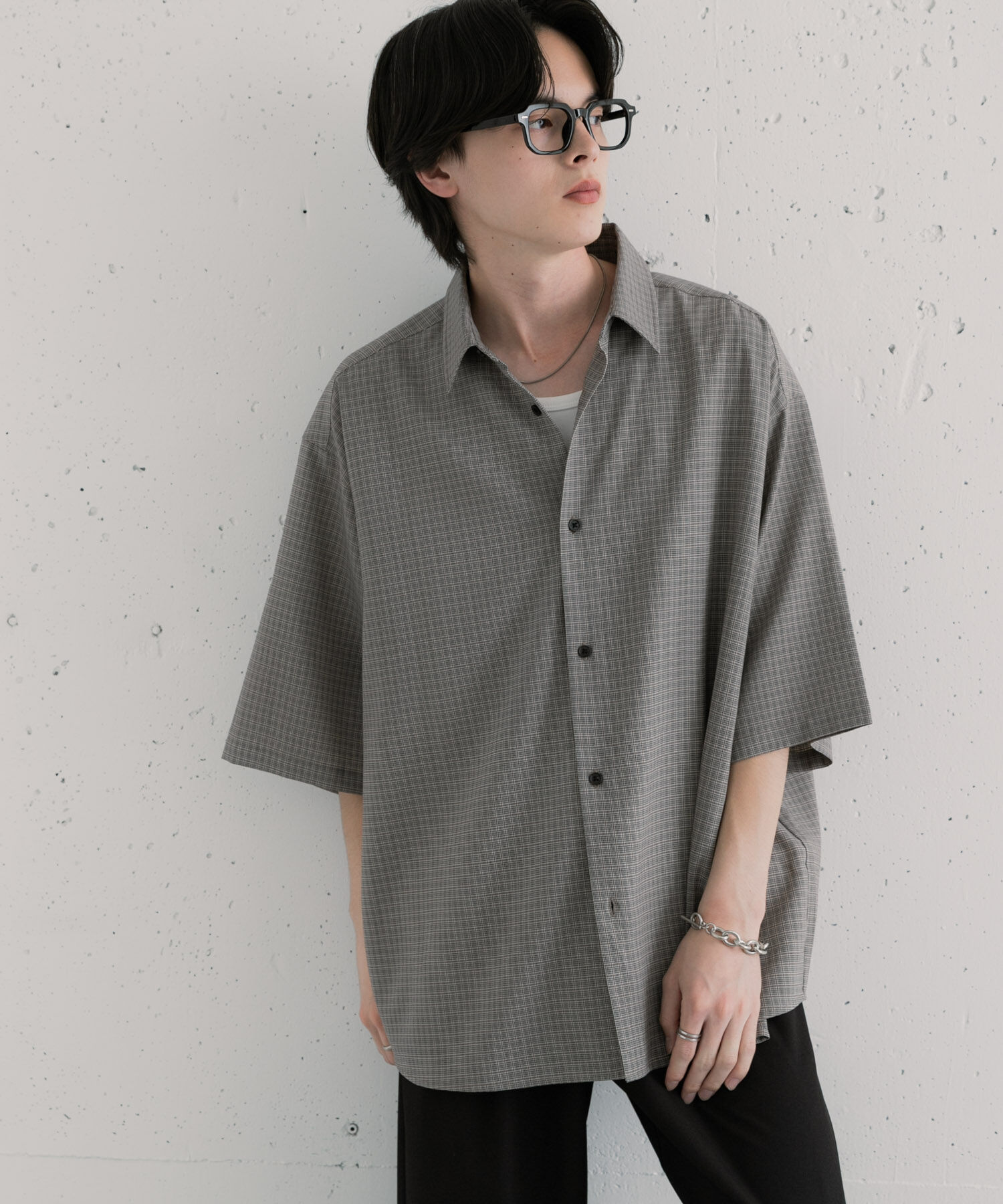 SENSE OF PLACE by URBAN RESEARCH「『ﾕﾆｾｯｸｽ』ﾏｲｸﾛﾁｪｯｸｴｸｽﾄﾗﾙｰｽﾞｼｮｰﾄｽﾘｰﾌ 」|シャツ・ブラウス|