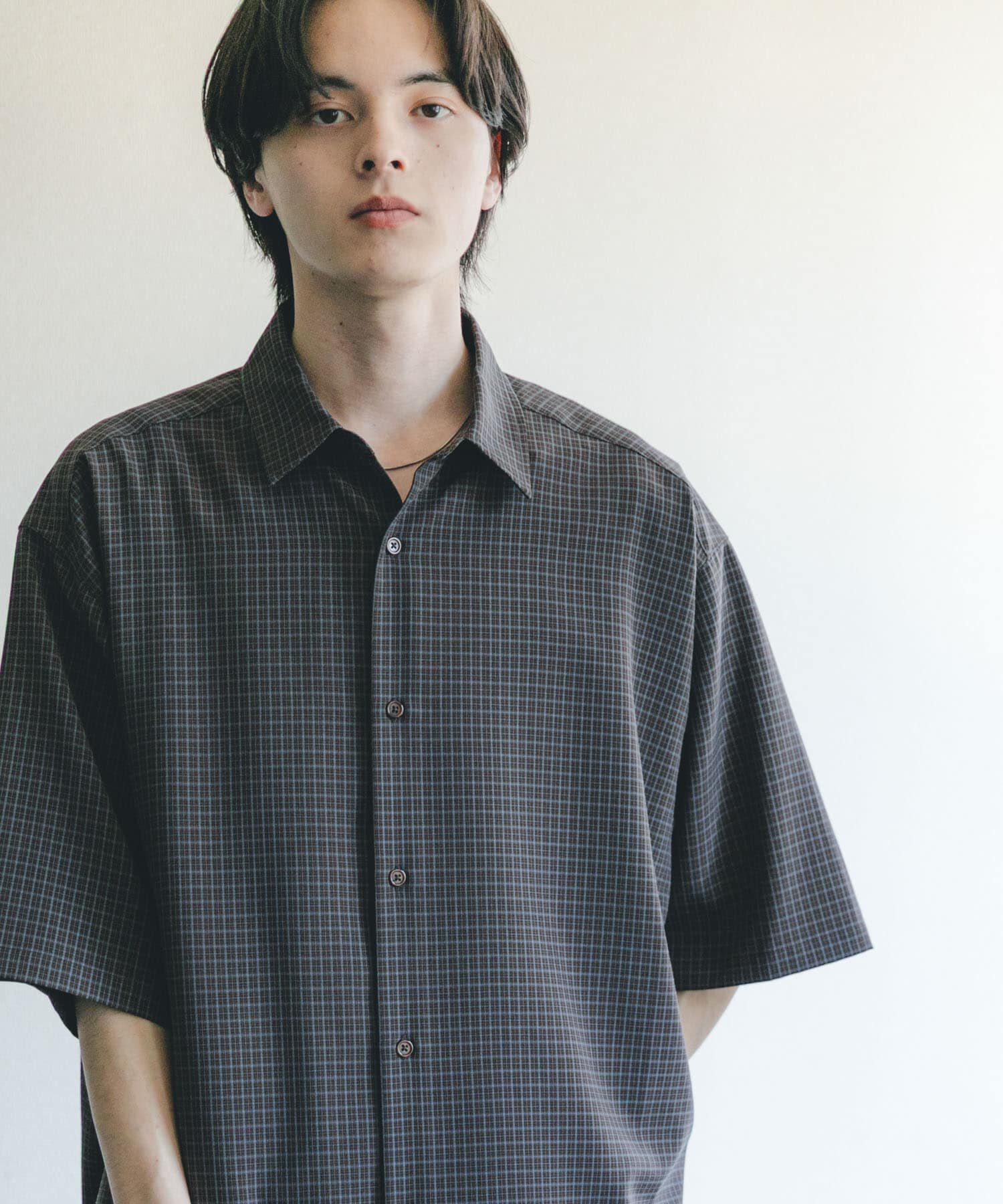 SENSE OF PLACE by URBAN RESEARCH「『ﾕﾆｾｯｸｽ』ﾏｲｸﾛﾁｪｯｸｴｸｽﾄﾗﾙｰｽﾞｼｮｰﾄｽﾘｰﾌ 」|シャツ・ブラウス|