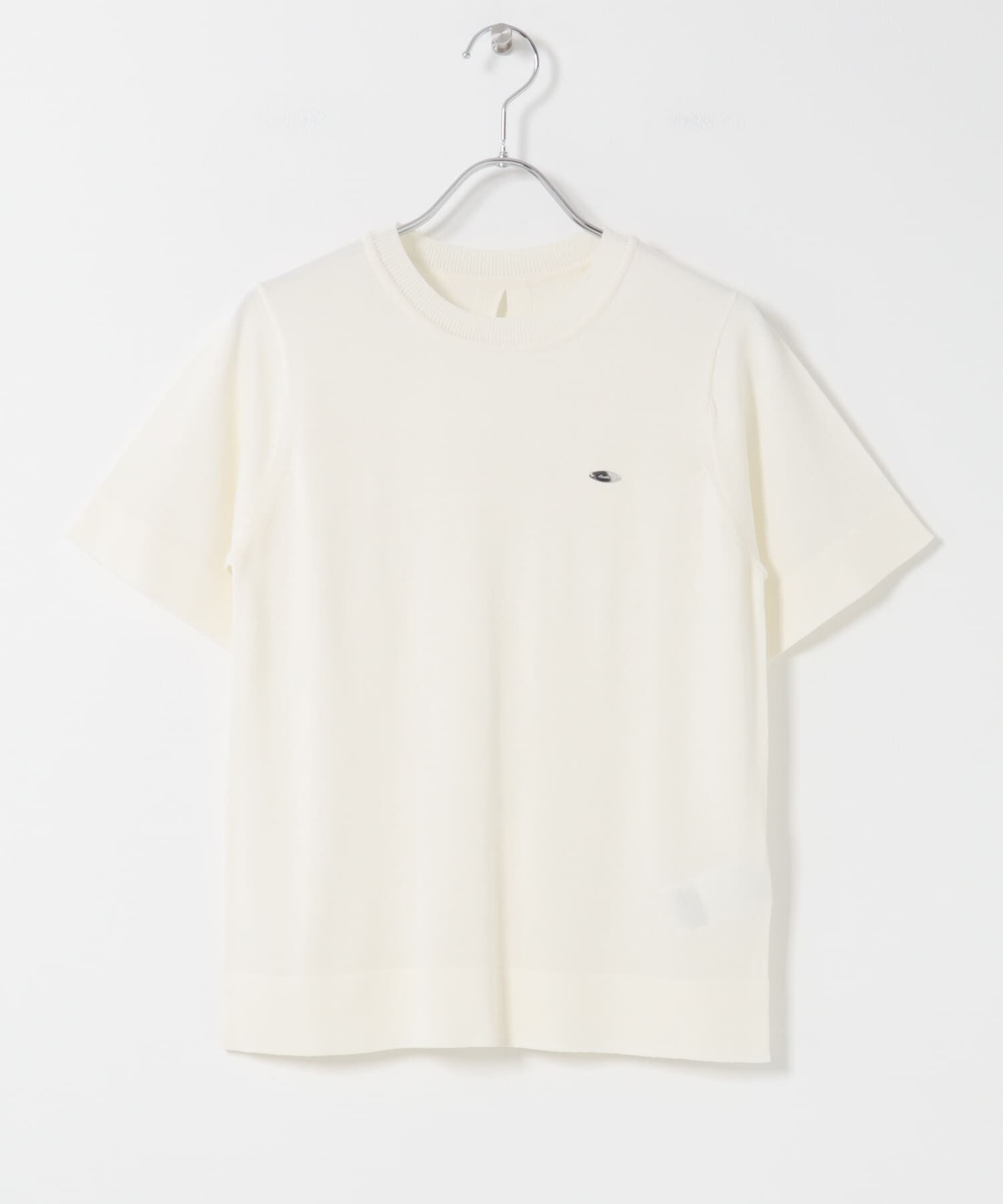 SENSE OF PLACE by URBAN RESEARCH「『洗濯可』プレートツキニットTシャツ(半袖)」|ニット・セーター|