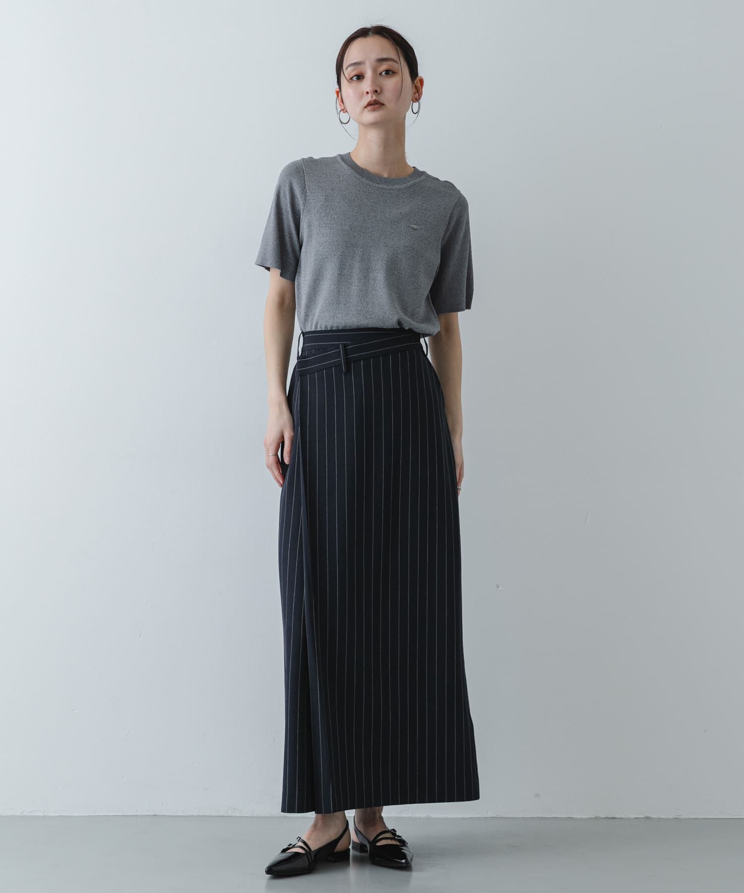 SENSE OF PLACE by URBAN RESEARCH「『洗濯可』プレートツキニットTシャツ(半袖)」|ニット・セーター|
