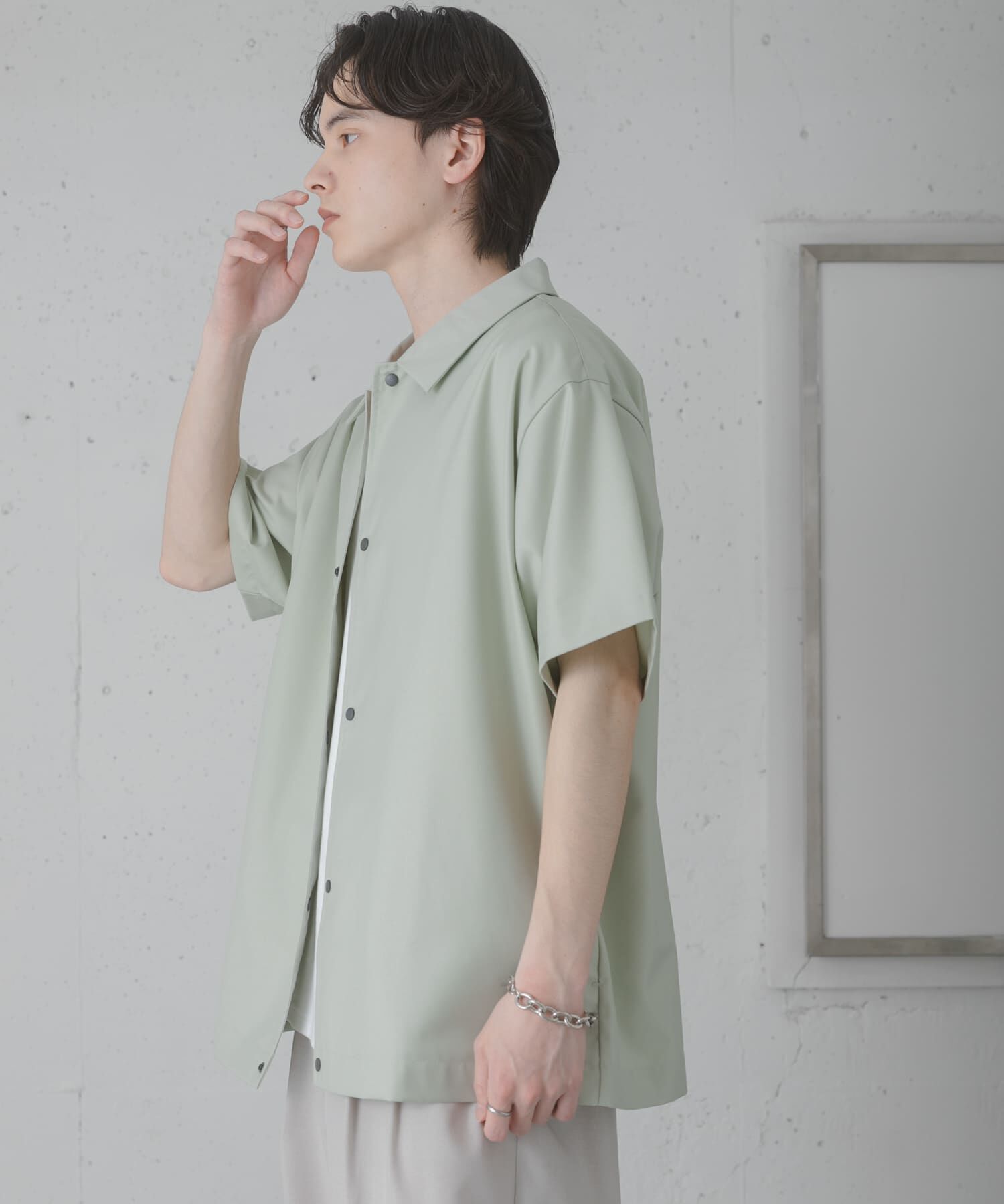 SENSE OF PLACE by URBAN RESEARCH「ハーフスリーブコーチジャケット」|ブルゾン・スタジャン|