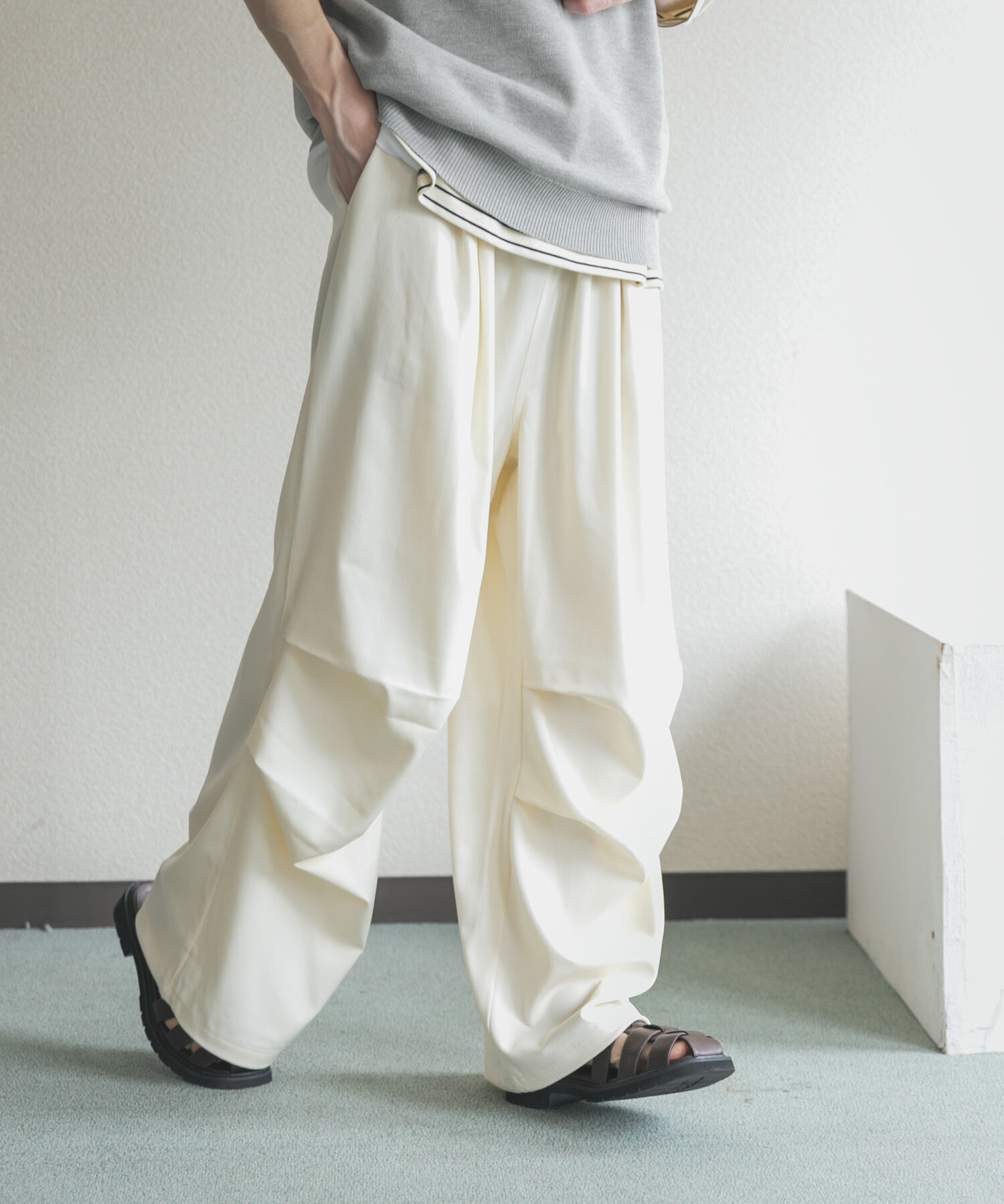 SENSE OF PLACE by URBAN RESEARCH「シャンブレーパラシュートイージーパンツ」|その他|