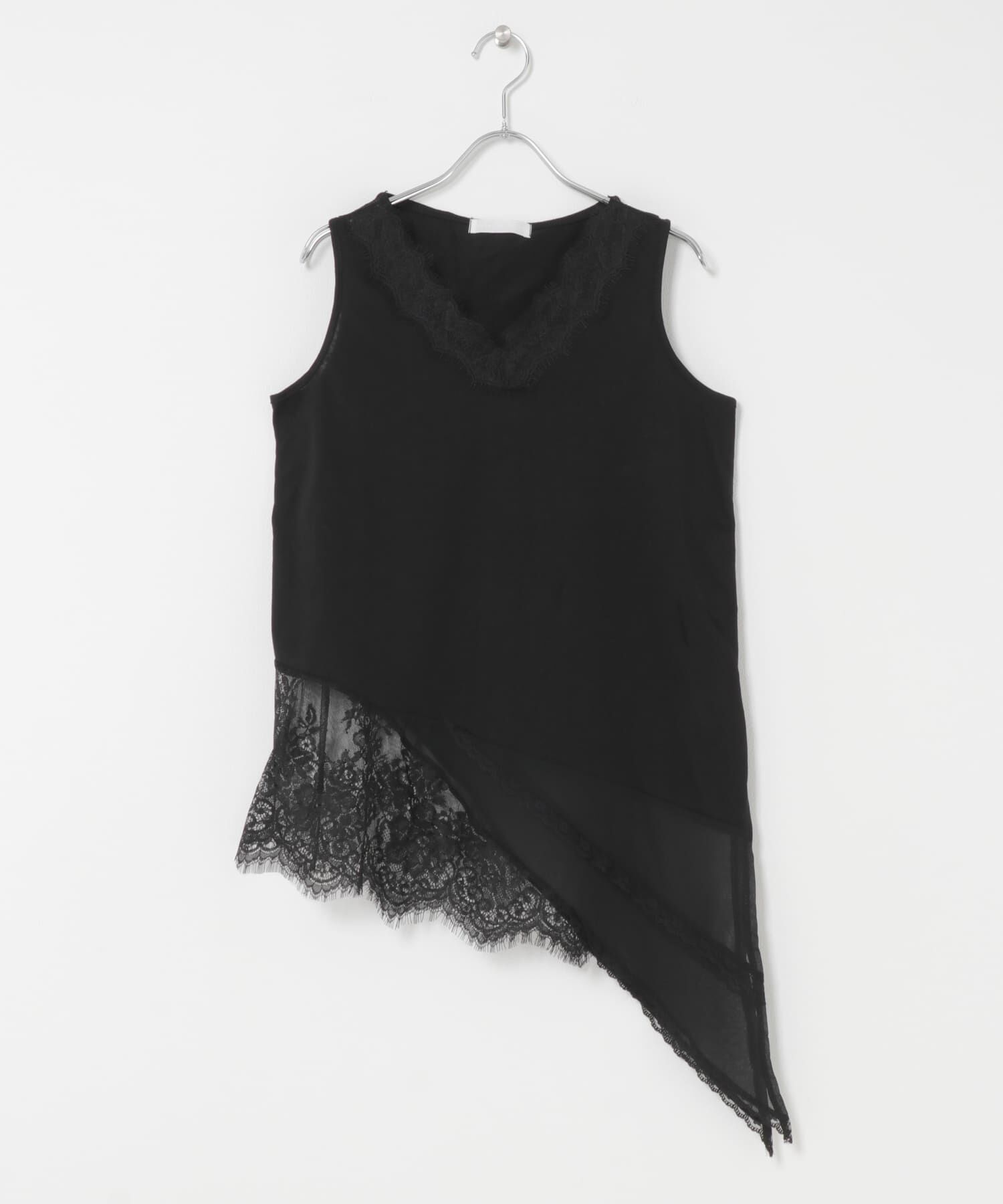 SENSE OF PLACE by URBAN RESEARCH「レースドッキングアシメカットトップ」|タンクトップ|