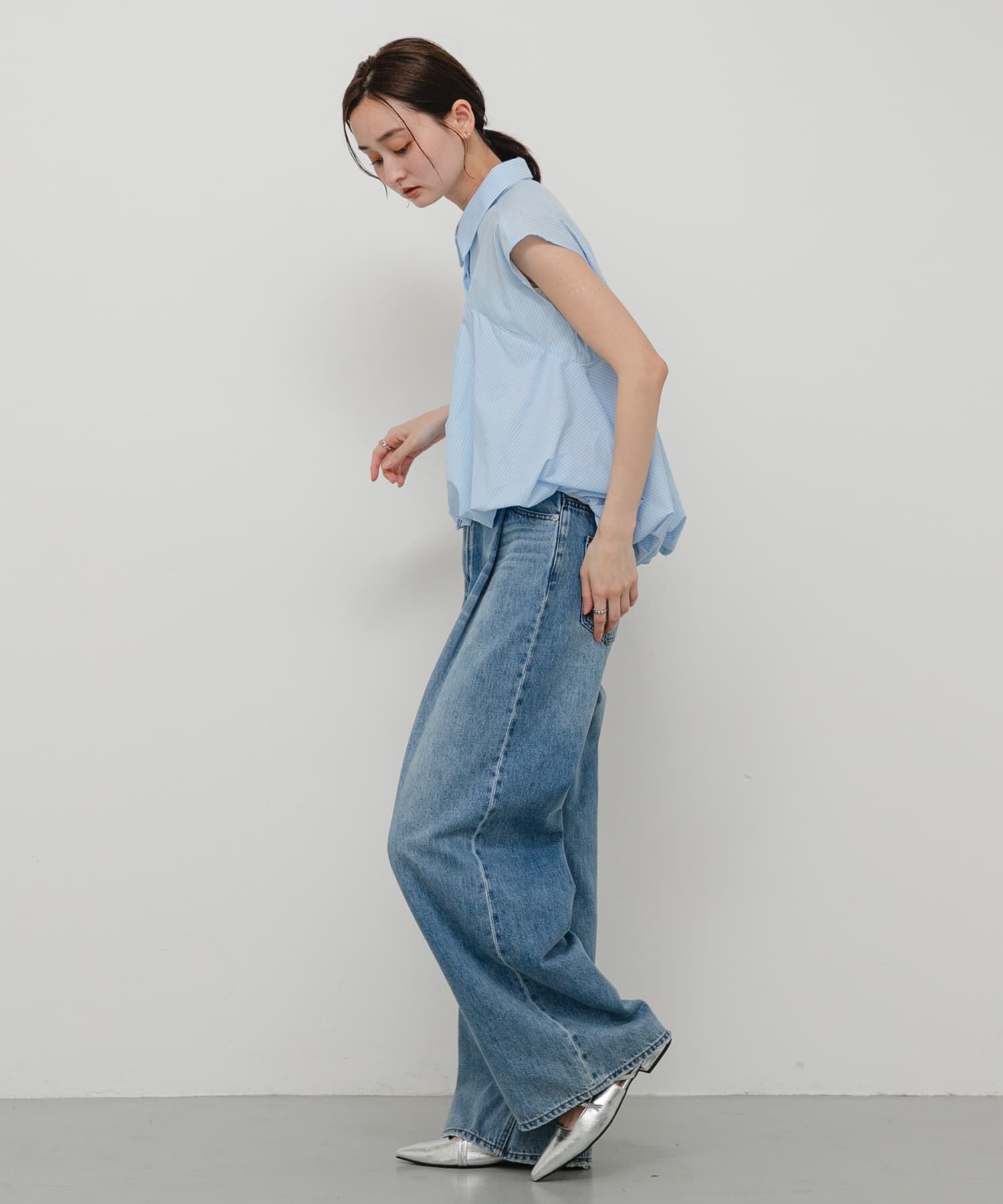SENSE OF PLACE by URBAN RESEARCH「タックフェードデニムパンツ」|デニム|