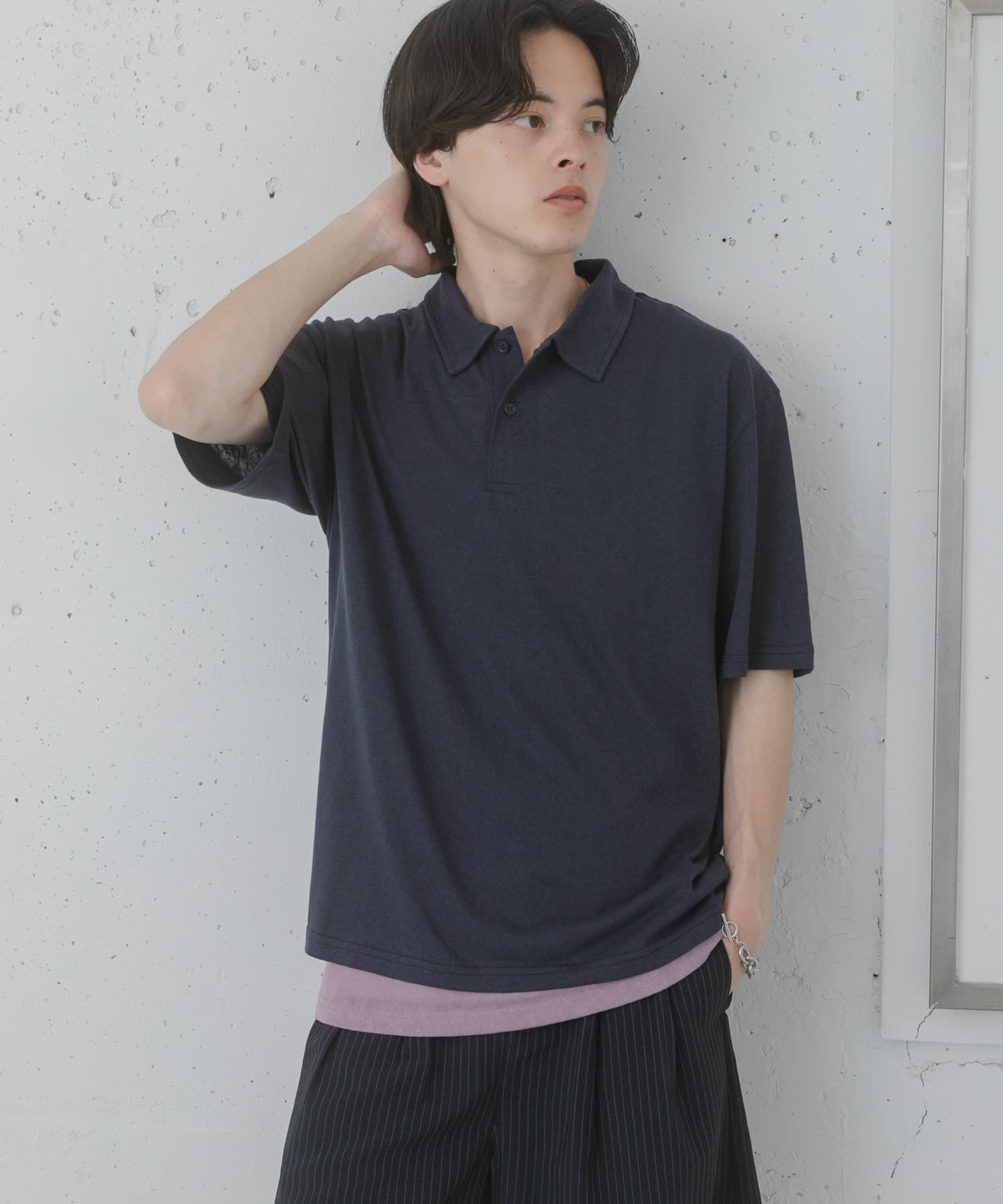 SENSE OF PLACE by URBAN RESEARCH「ドライタッチタンクトップセットポロシャツ」|ポロシャツ|
