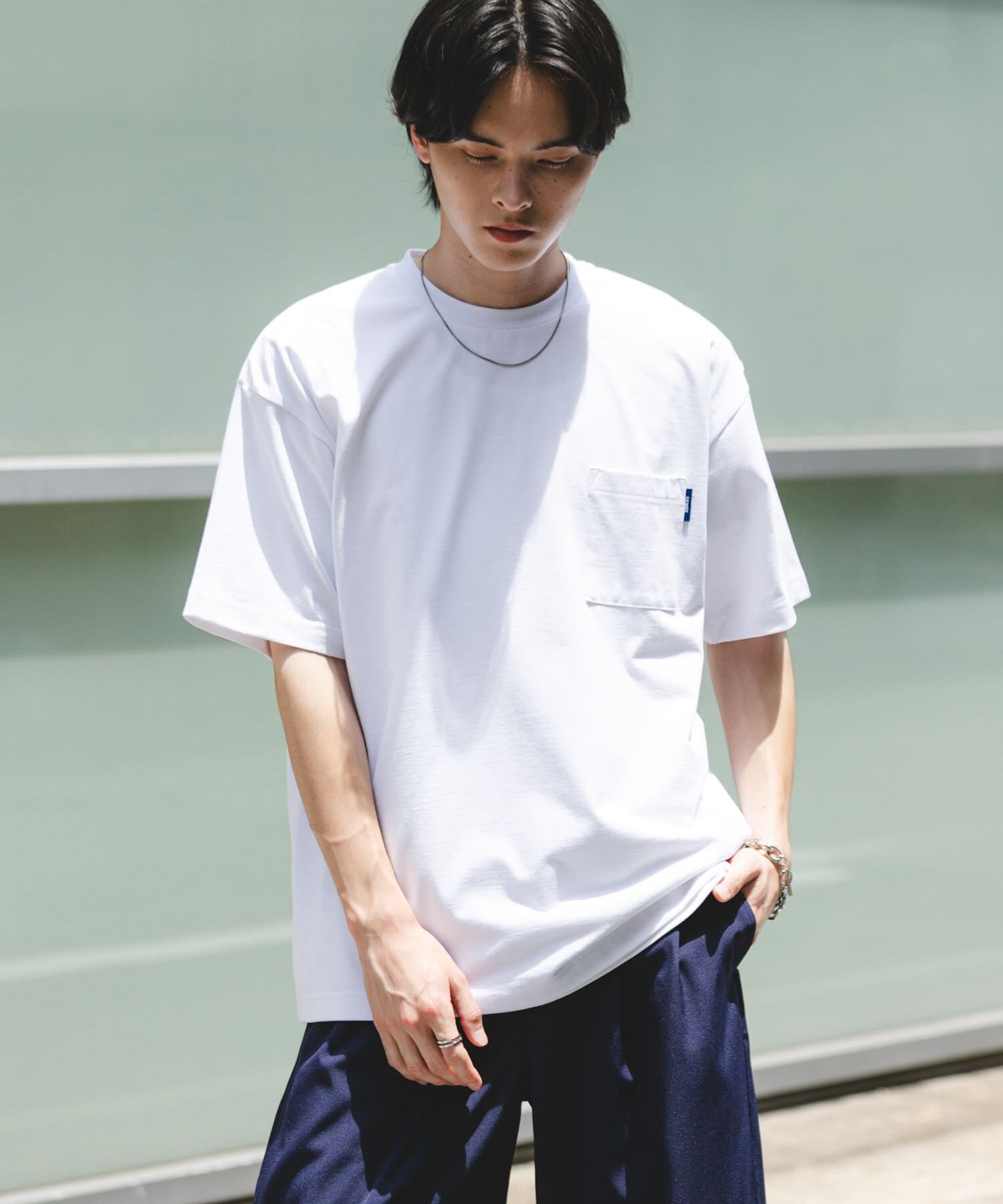 SENSE OF PLACE by URBAN RESEARCH「『UR TECH ひやサラクール』リラックスポケットTシャツ」|Tシャツ・カットソー|