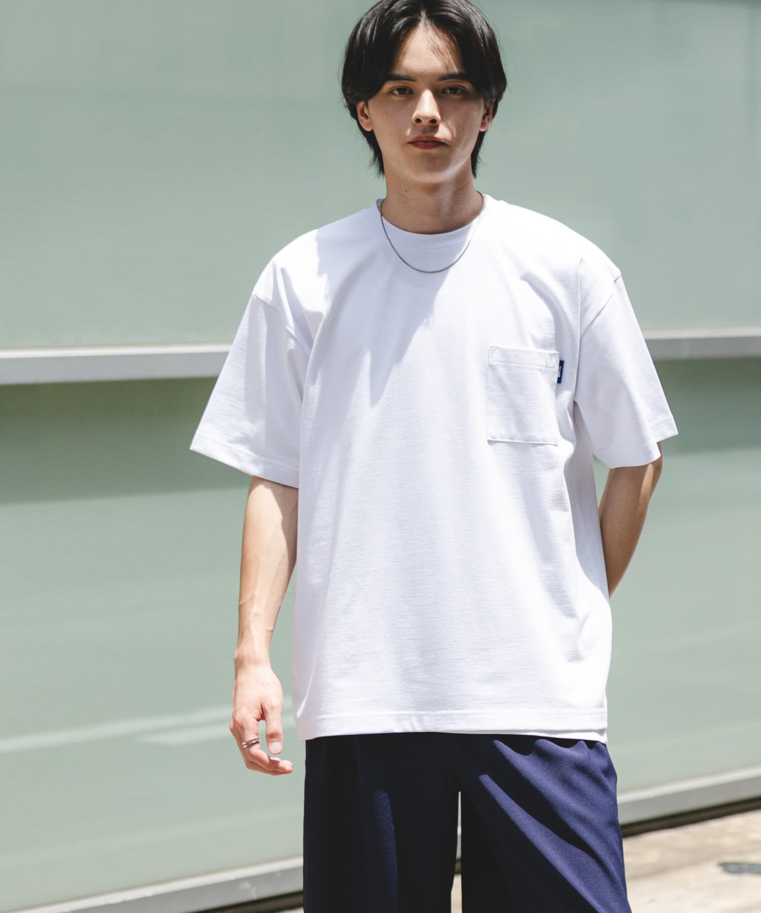 SENSE OF PLACE by URBAN RESEARCH「『UR TECH ひやサラクール』リラックスポケットTシャツ」|Tシャツ・カットソー|