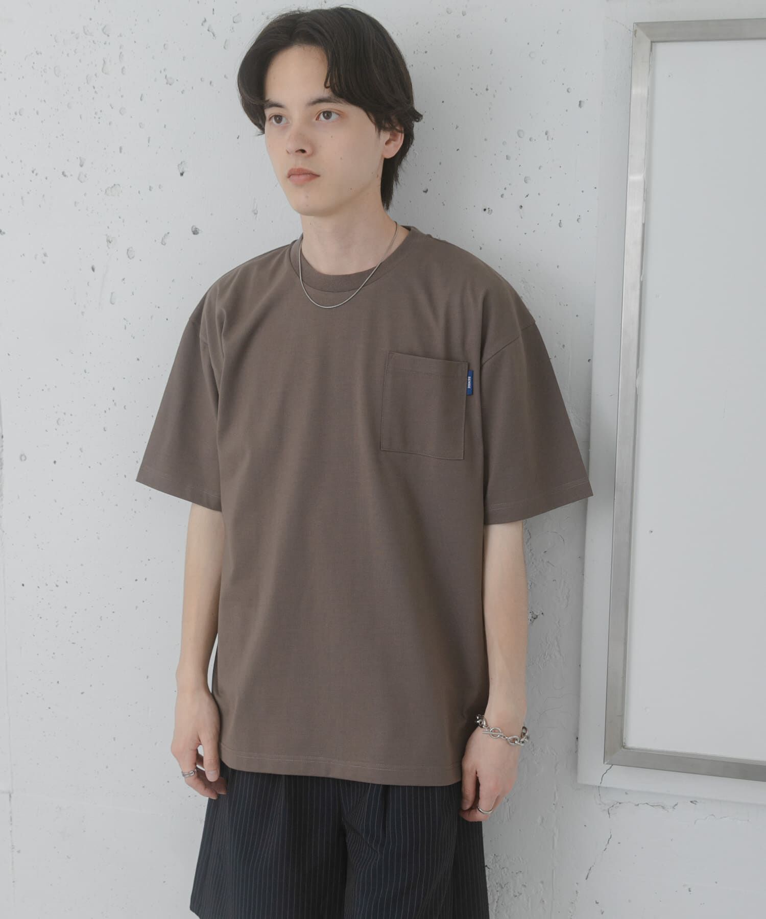 SENSE OF PLACE by URBAN RESEARCH「『UR TECH ひやサラクール』リラックスポケットTシャツ」|Tシャツ・カットソー|