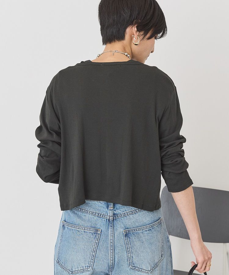 AMERICAN HOLIC「【SET】半袖プルオーバー+針抜きカーディガン」|Tシャツ・カットソー|