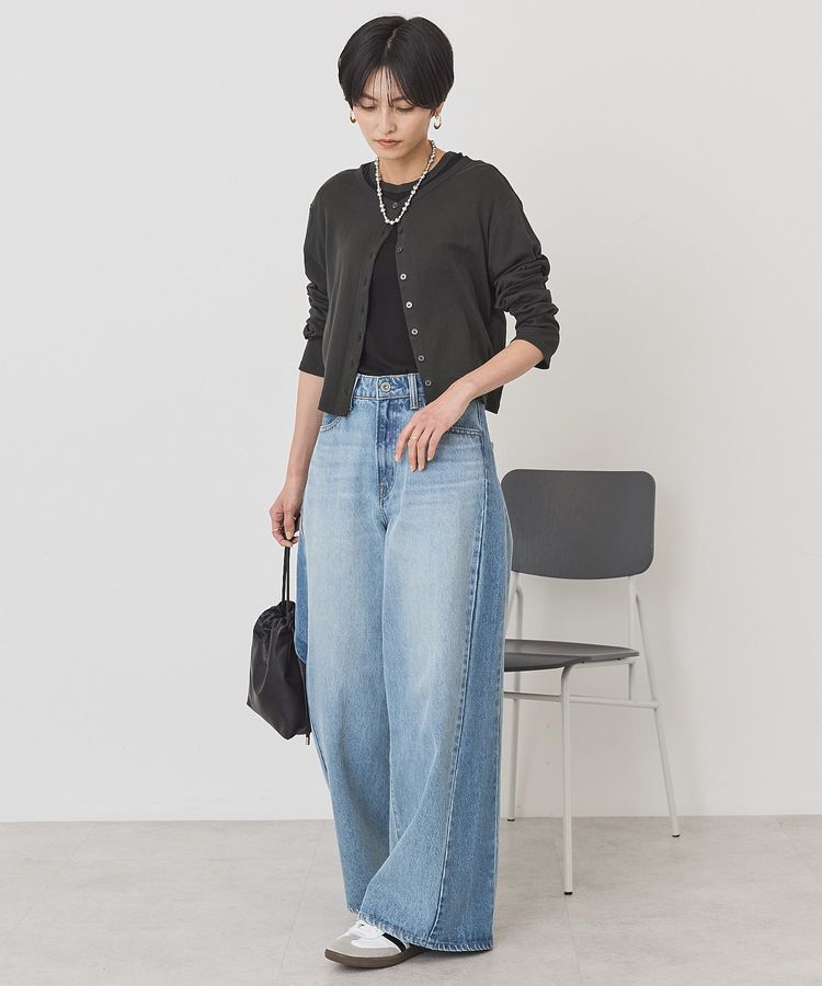 AMERICAN HOLIC「【SET】半袖プルオーバー+針抜きカーディガン」|Tシャツ・カットソー|