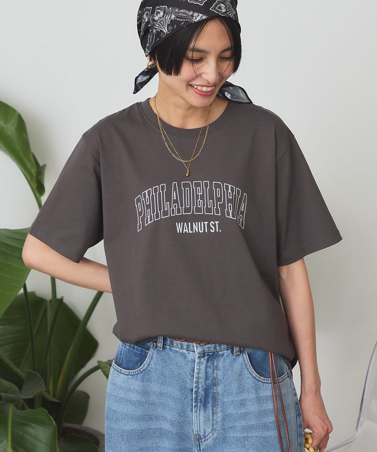 AMERICAN HOLIC「【マルチ機能】カレッジロゴTシャツ」|Tシャツ・カットソー|