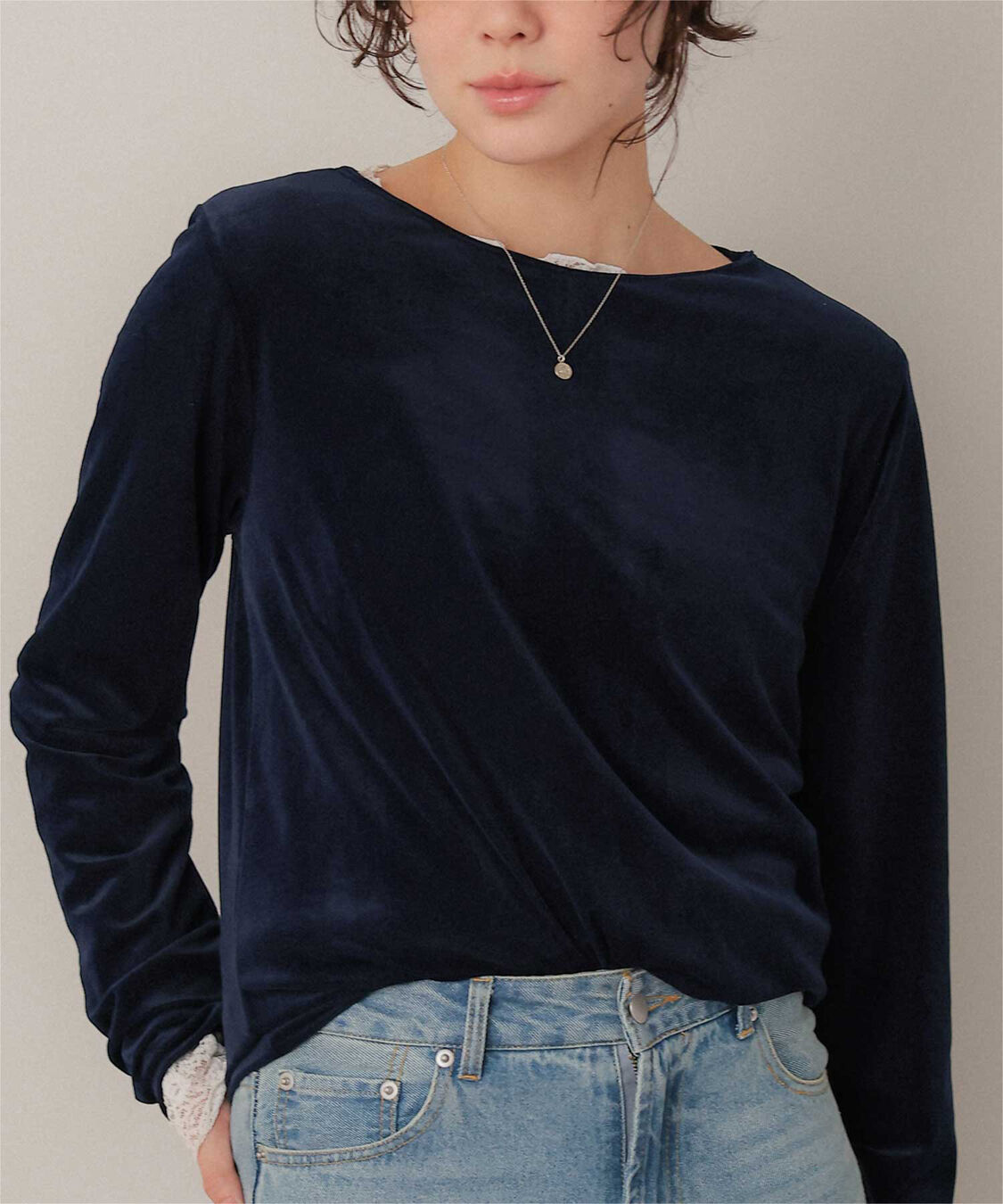 titivate「シアーベロアロングTシャツ」|Tシャツ・カットソー|