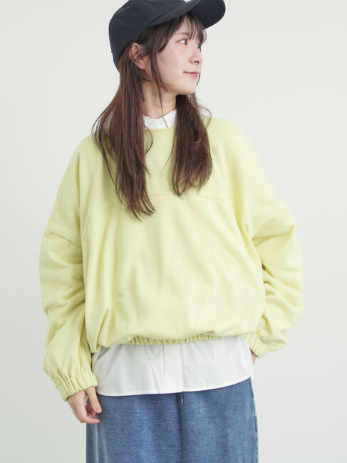 Samansa Mos2「裾バルーン風スウェット」|Tシャツ・カットソー|イエロー