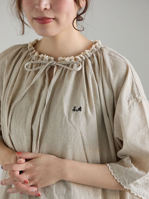 Samansa Mos2「【SA刺繍】スモックワンピース」|ワンピース|