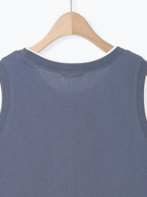 Samansa Mos2「【USAコットン】レイヤード風ノースリ」|Tシャツ・カットソー|