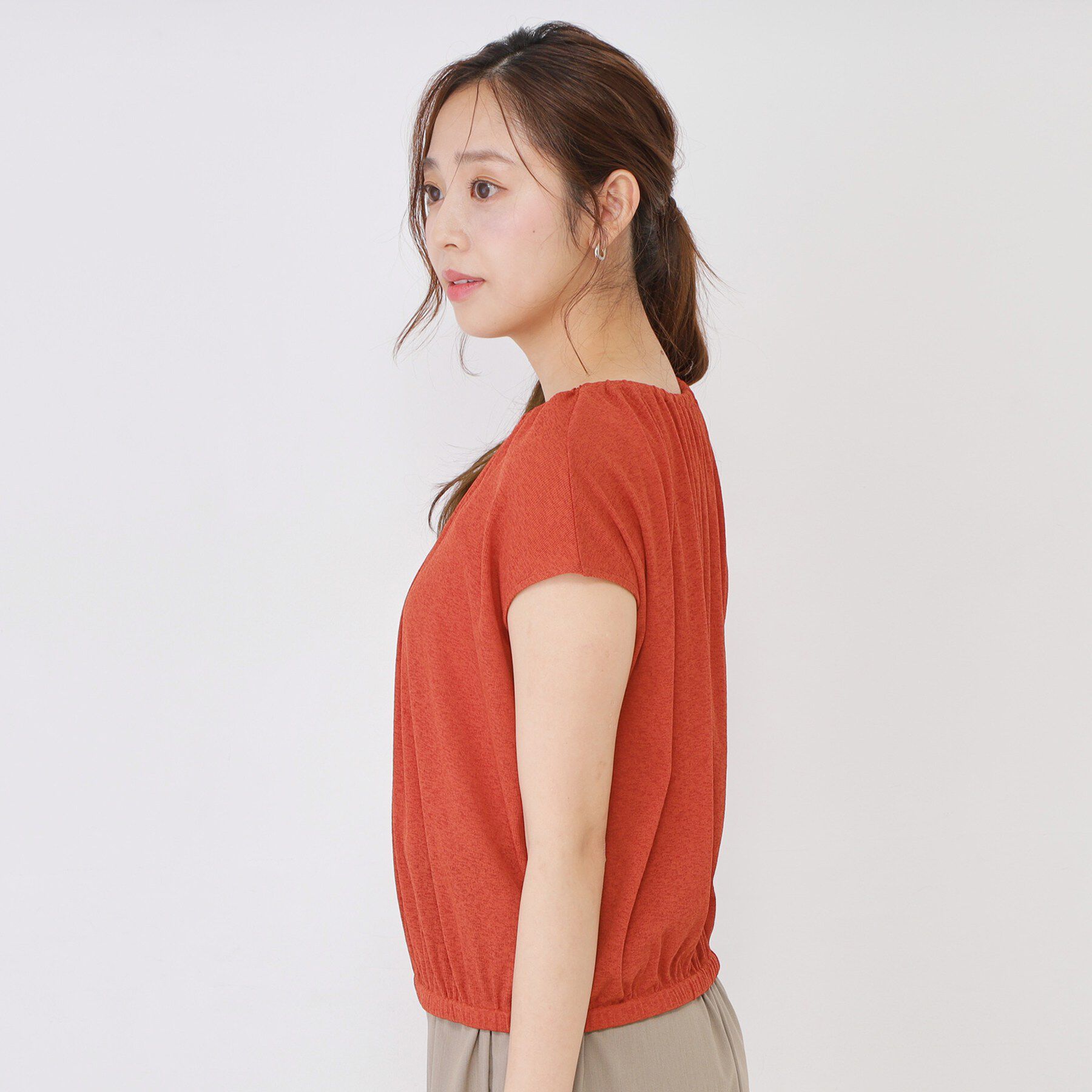 COUP DE CHANCE「【手洗い可／日本製】フレンチスリーブトップス」|Tシャツ・カットソー|