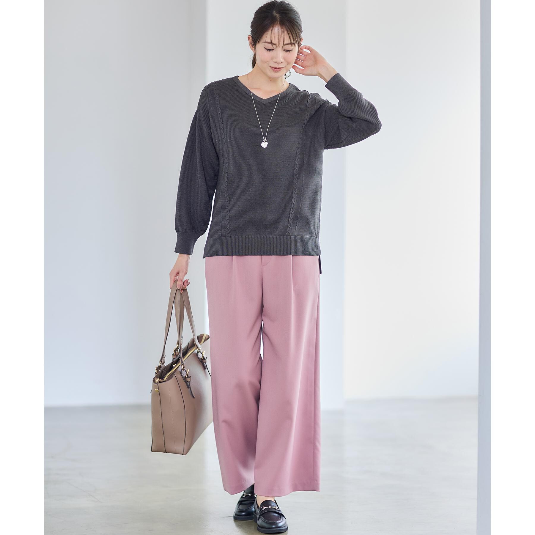 Reflect「【すっきりシルエット】ワイドクロップドパンツ」|その他|