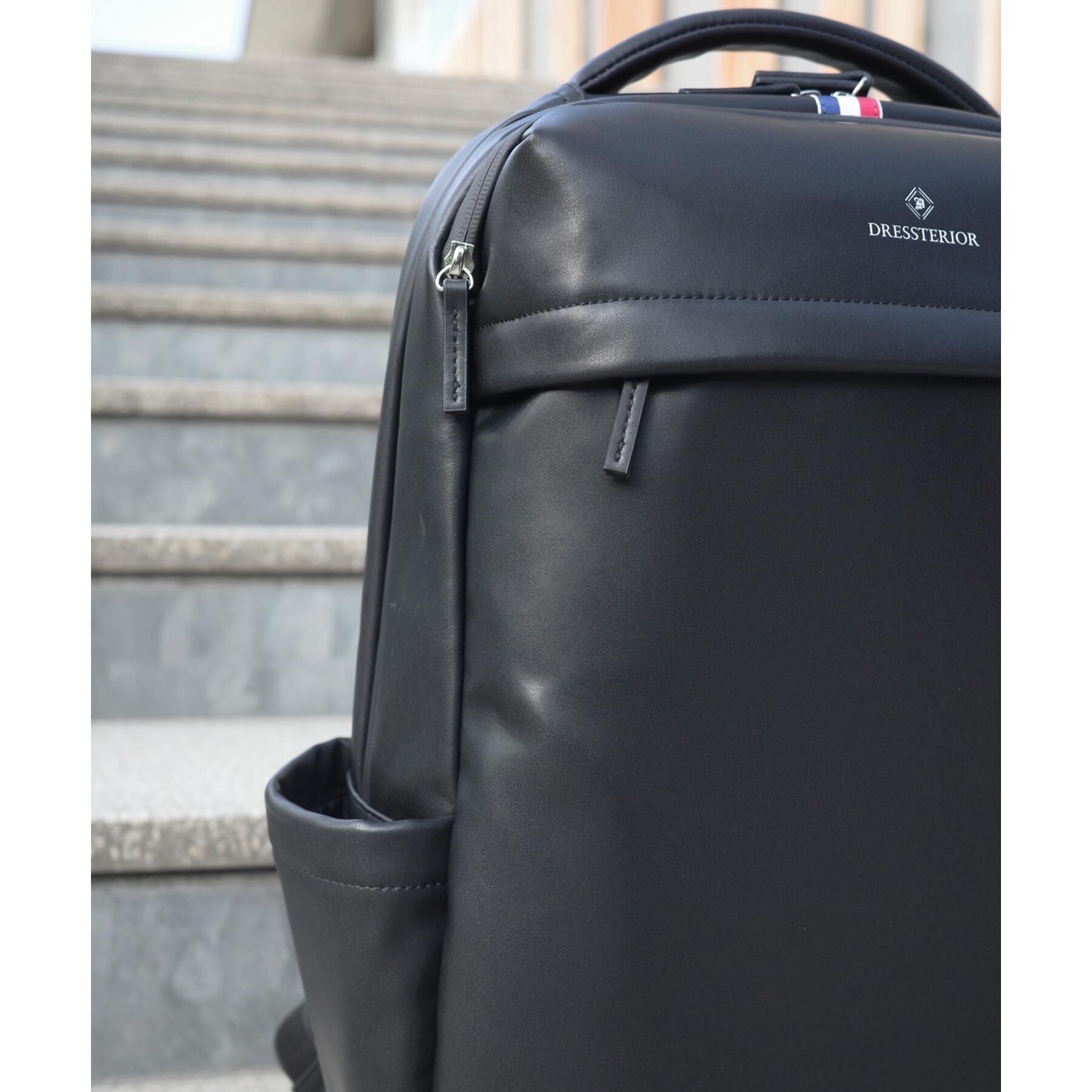 DRESSTERIOR「【撥水加工/荷重軽減】サスペンション リサイクルレザーバックパック」|リュック|