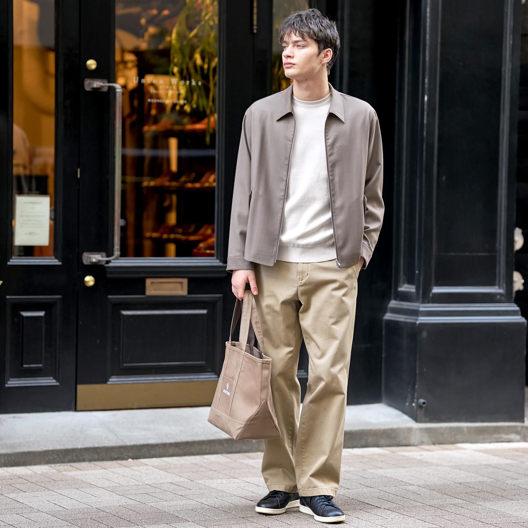 DRESSTERIOR「【ウォッシャブル】ウールハリントン ジャケット」|ブルゾン・スタジャン|