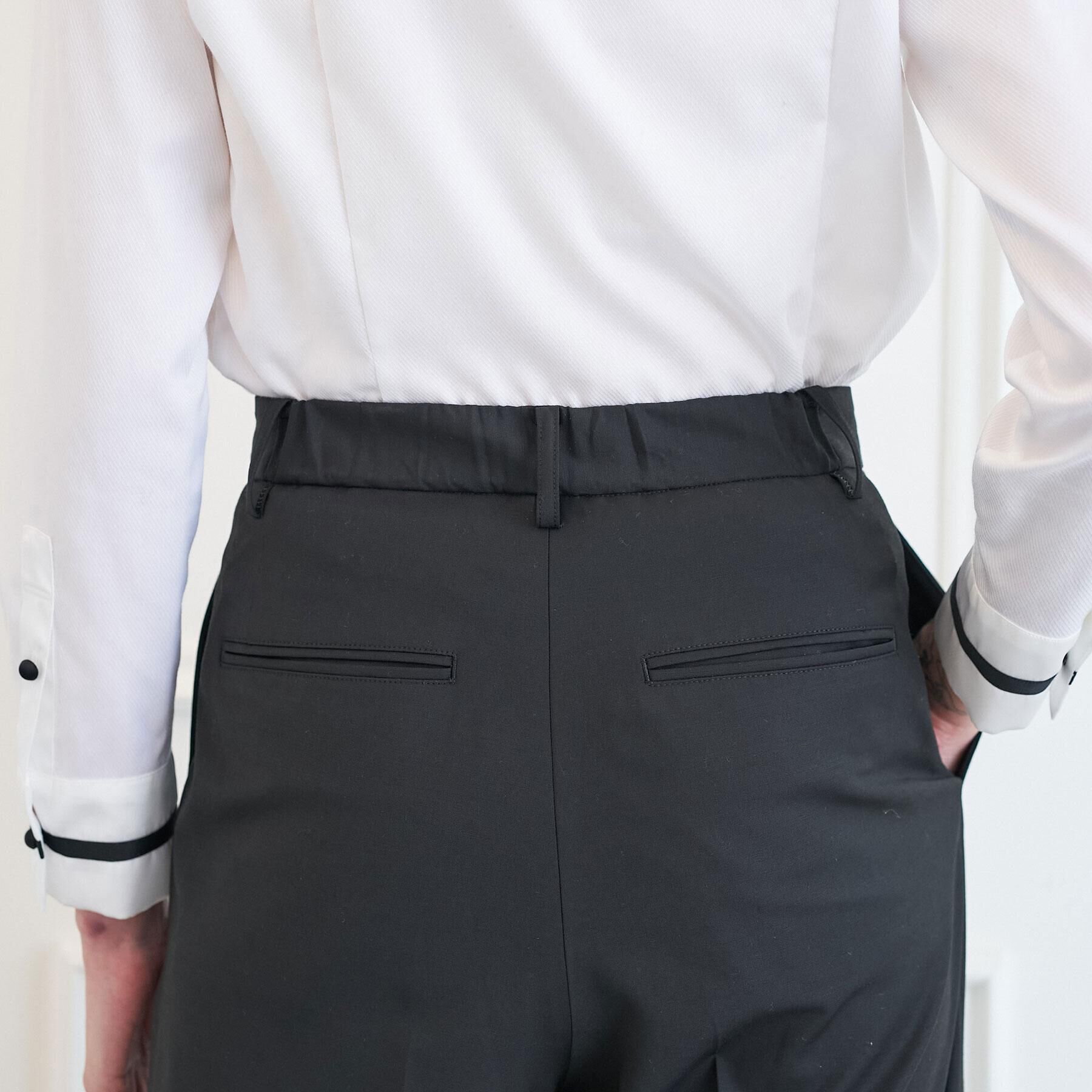DRESSTERIOR「【otonaMUSE5月号掲載/セットアップ可/撥水】ブラックワイドパンツ」|その他|