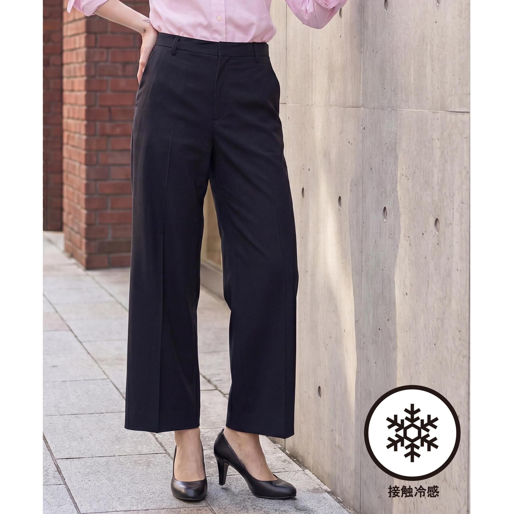 DRESSTERIOR「【接触冷感/セットアップ可】２WAYストレッチ ワイドパンツ」|その他|ネイビー(094)