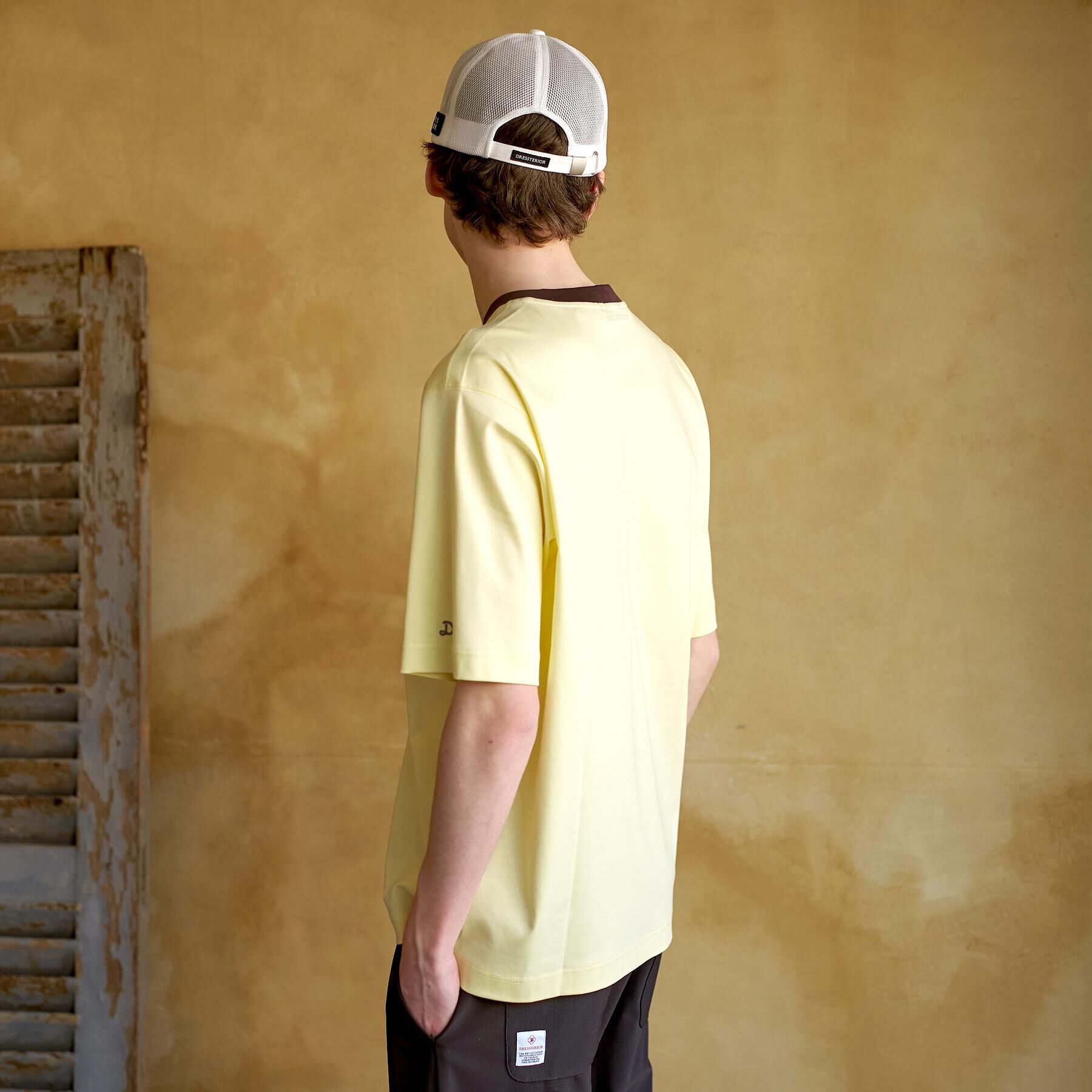 DRESSTERIOR「【接触冷感／抗菌防臭／消臭】ICE CLEAR COTTON フロッグオーバーフィットTシャツ」|Tシャツ・カットソー|