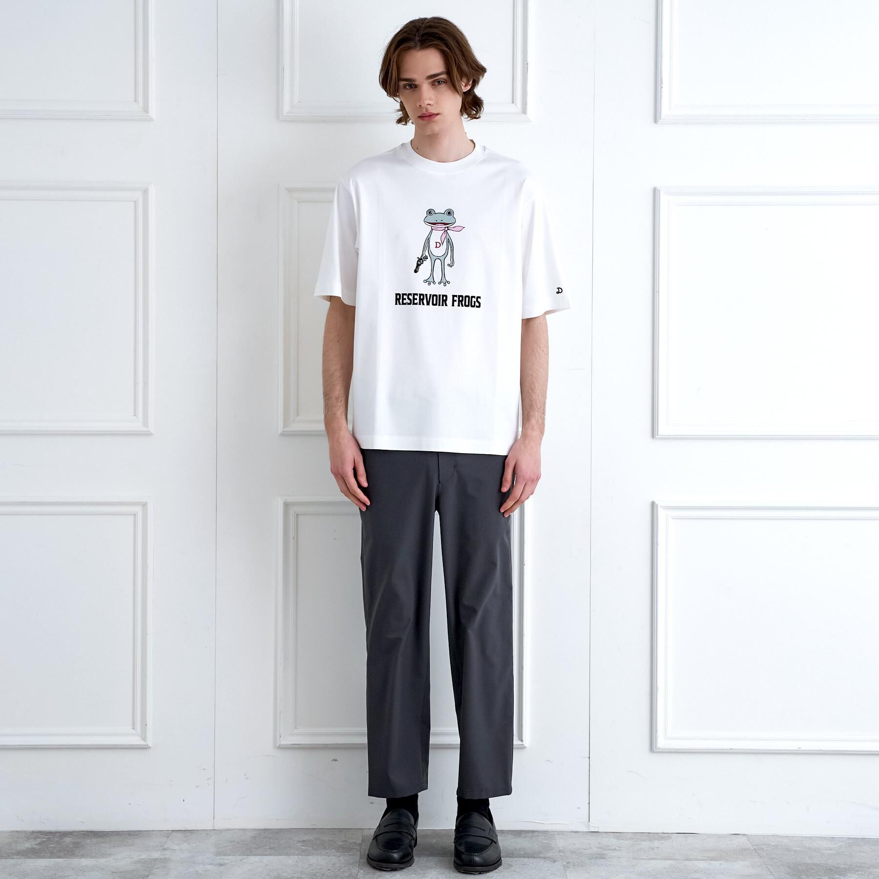 DRESSTERIOR「【接触冷感／抗菌防臭／消臭】ICE CLEAR COTTON フロッグオーバーフィットTシャツ」|Tシャツ・カットソー|